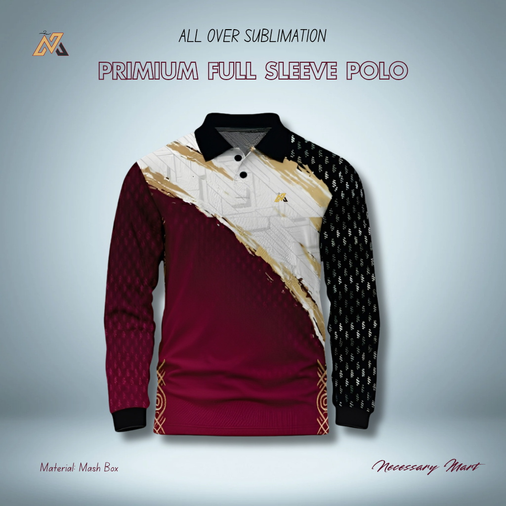 Full Sleeve Polo (Meroon)