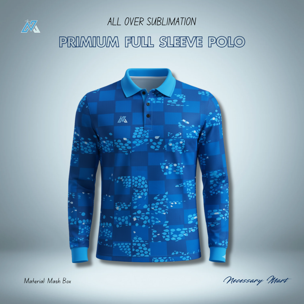 Full Sleeve Polo (Blue)