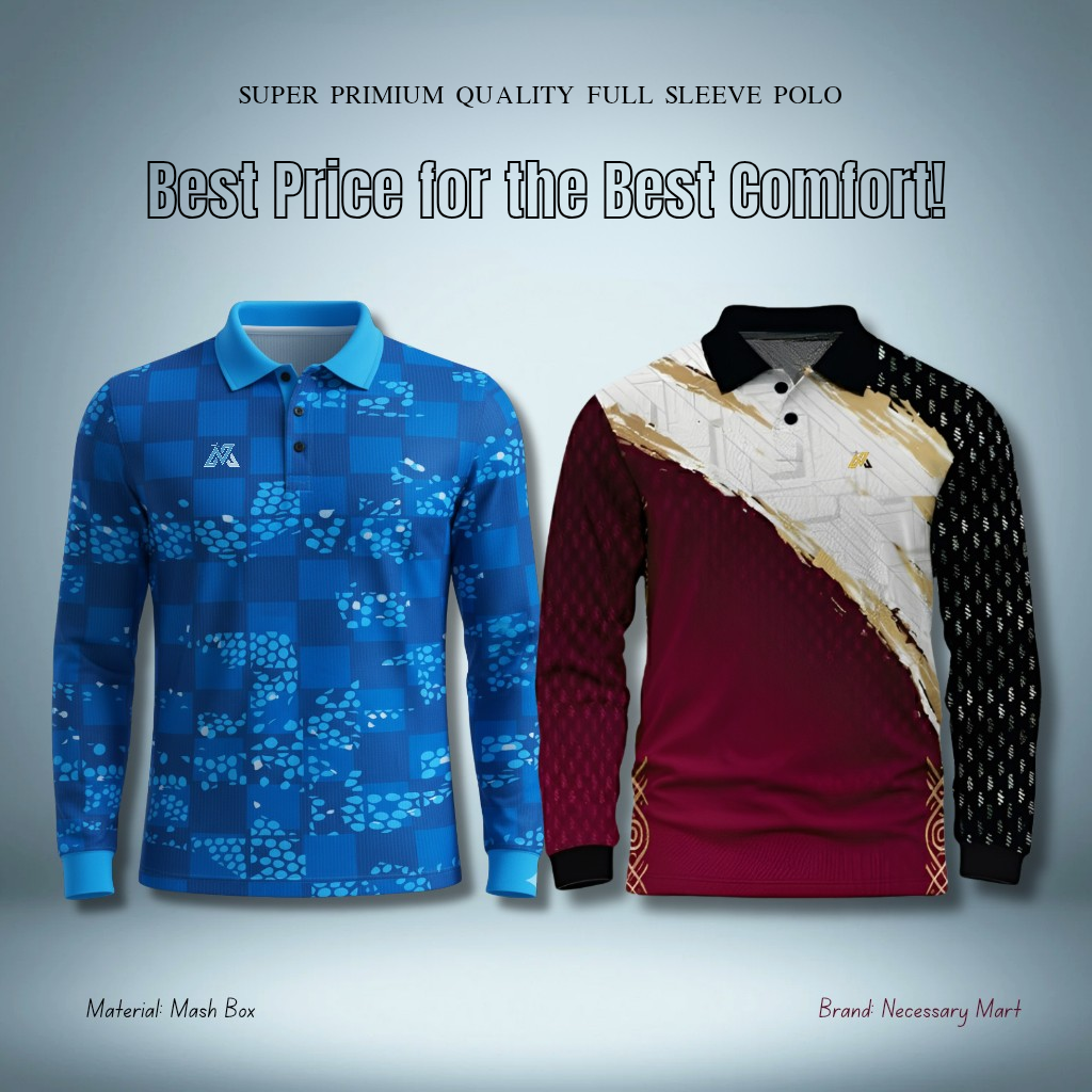 2 Pcs Combo (Full Sleeve polo)
