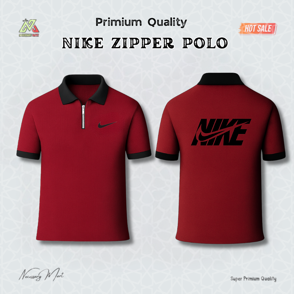 Zipper Polo (meroon)